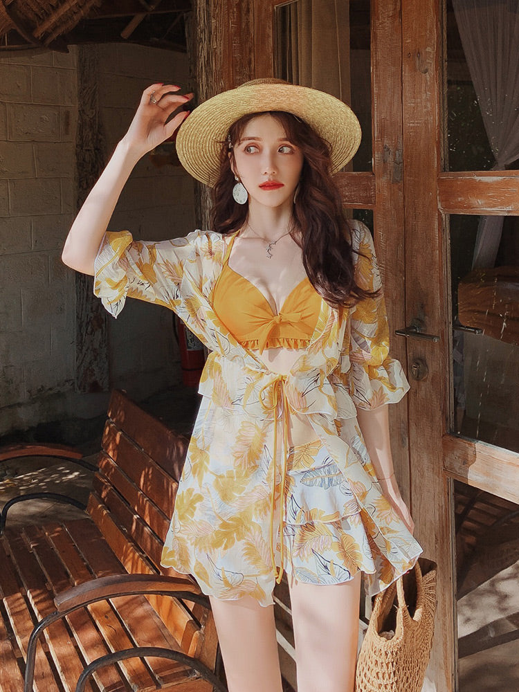 Hot Spring Swimsuit Female Summer New Split Three-piece Swimsuit Sexy Bikini Swimsuit