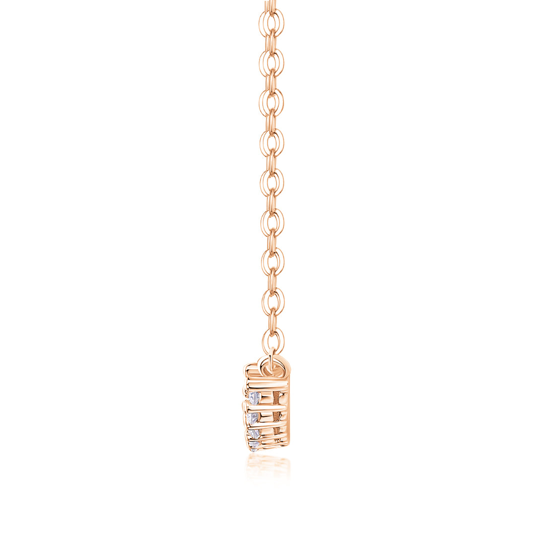 Relaxed Feel - A Fashionable And Trendy Necklace Pendant Set With Top-quality Moissanite S925 Silver And Platinum-plated Gold Can Be Tested With A Diamond Pen In Gold Rose Gold