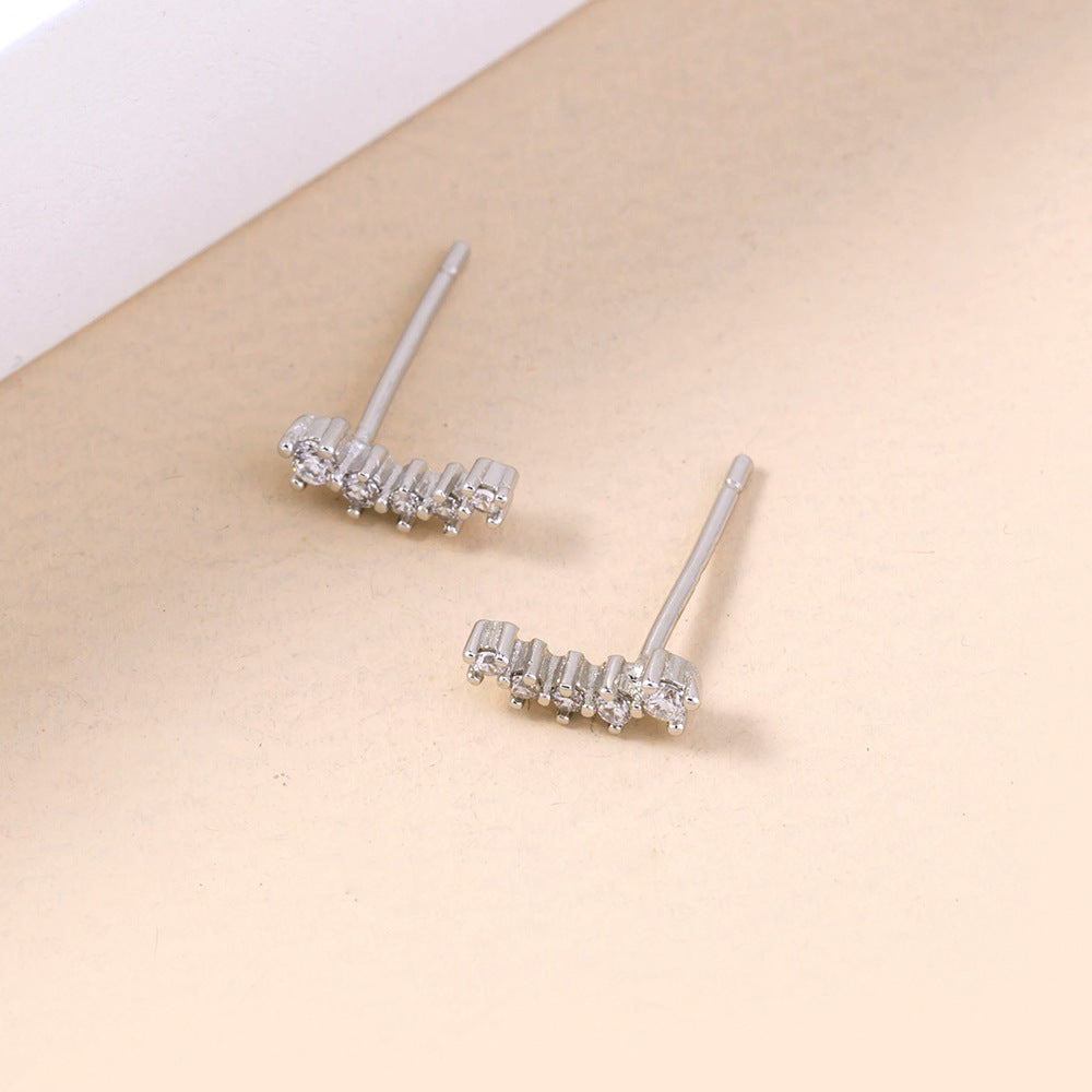 Hot-selling Jewelry All-match Micro-inlaid Simple Stars