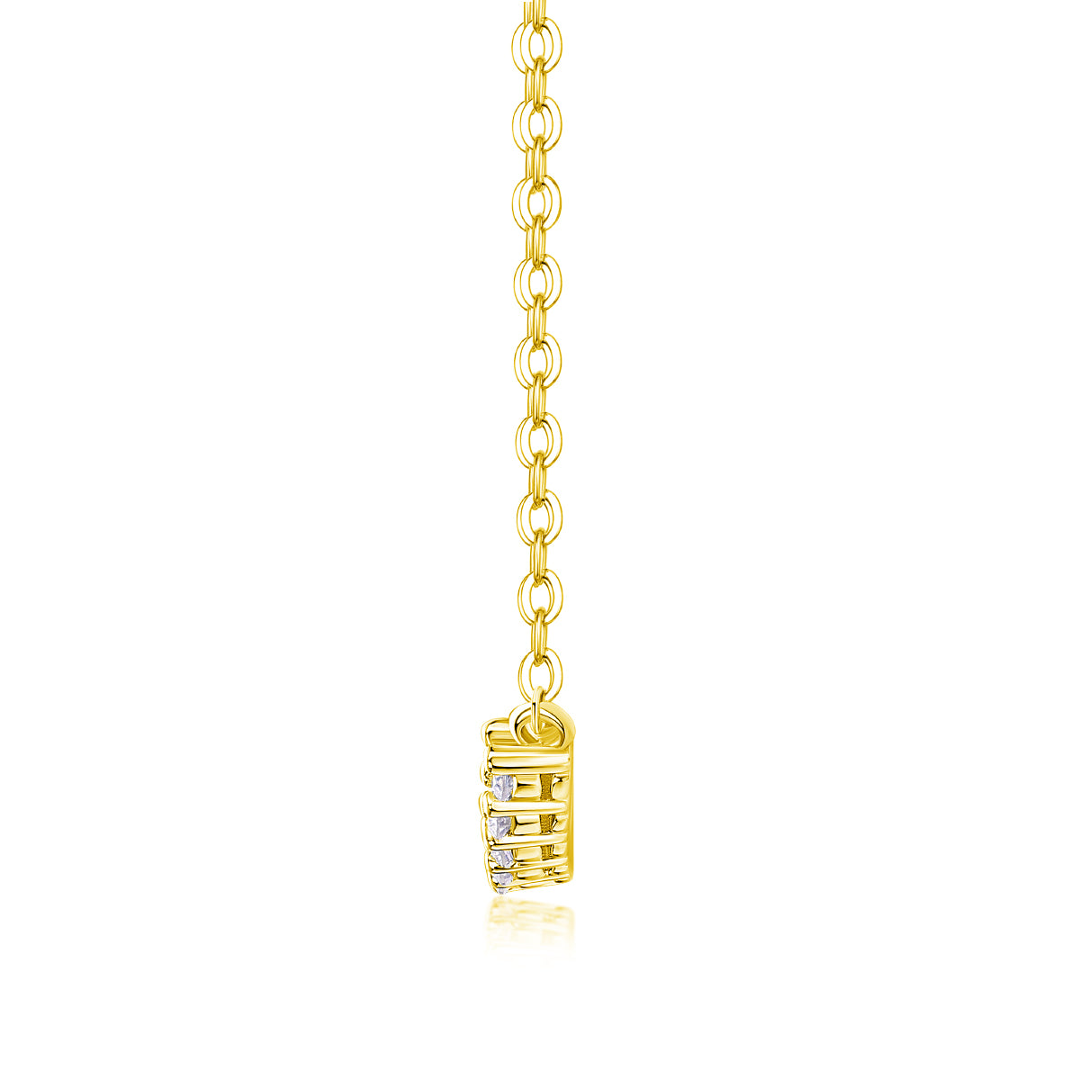Relaxed Feel - A Fashionable And Trendy Necklace Pendant Set With Top-quality Moissanite S925 Silver And Platinum-plated Gold Can Be Tested With A Diamond Pen In Gold Rose Gold