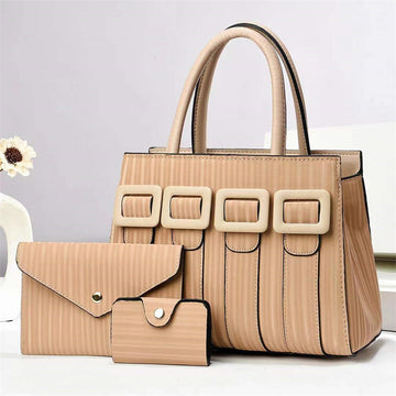 Three-Piece Sets Large Capacity Tote Woman Handbag