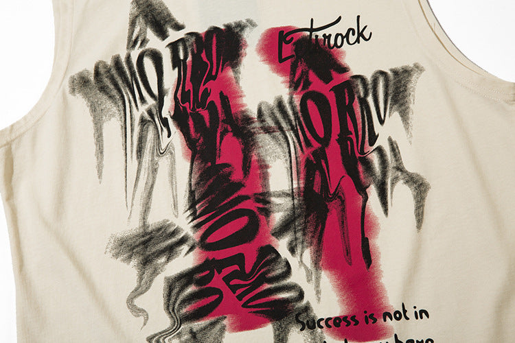 Fashion Depressed Abstract Chain Vest Men