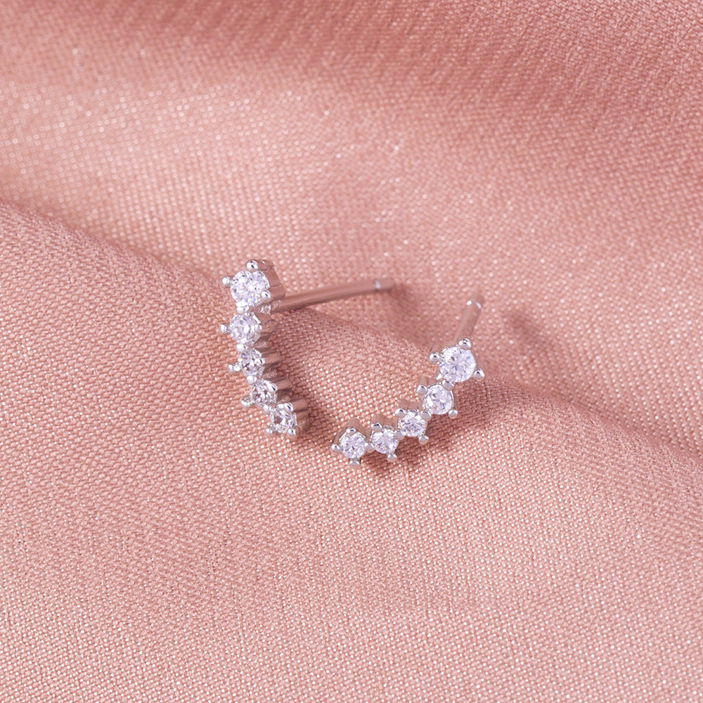 Hot-selling Jewelry All-match Micro-inlaid Simple Stars