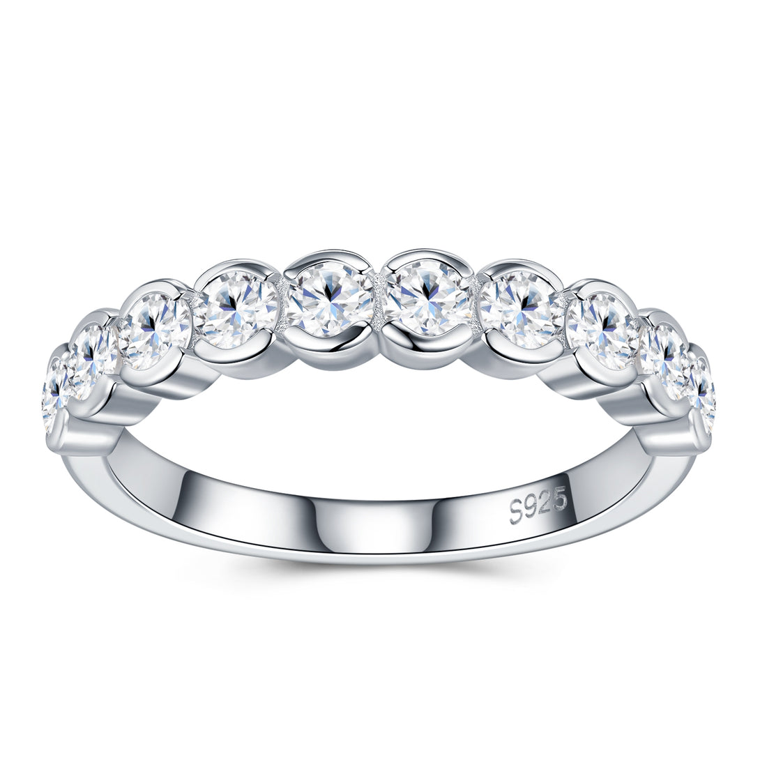 A Luxurious And Fashionable Minimalist Jewelry Ring For Women Featuring A 0.1-carat Top-quality Morganite, Made Of S925 Silver Electroplated With Platinum.