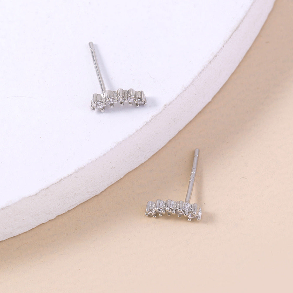 Hot-selling Jewelry All-match Micro-inlaid Simple Stars