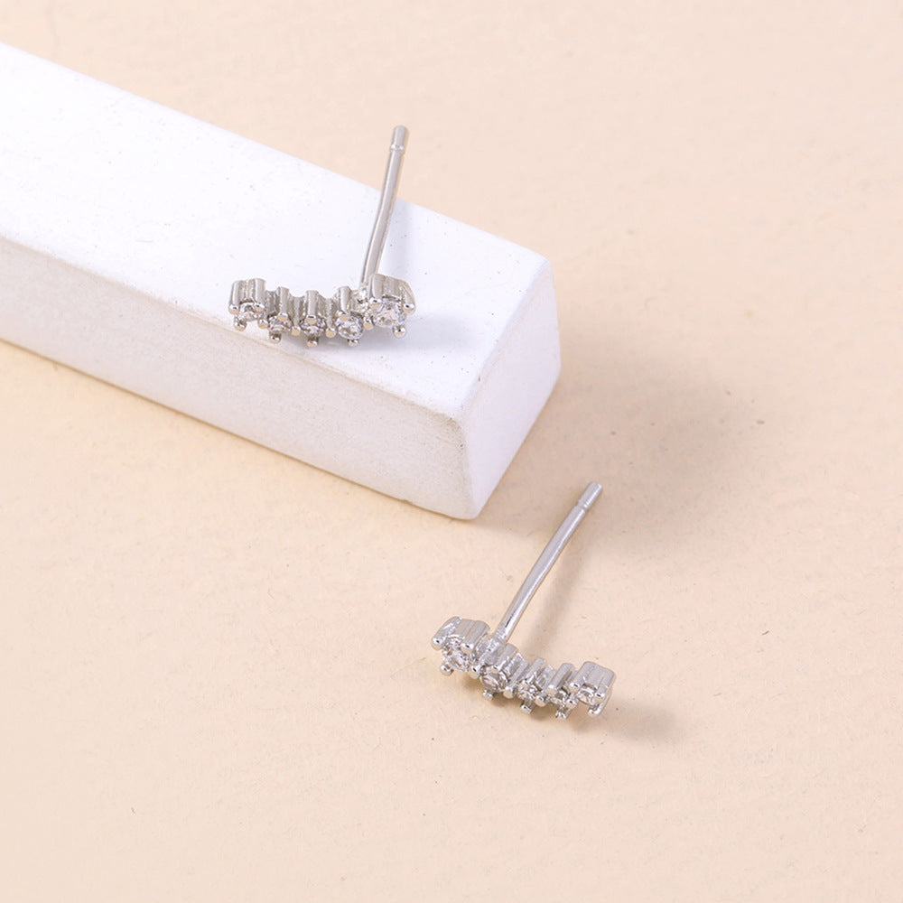 Hot-selling Jewelry All-match Micro-inlaid Simple Stars