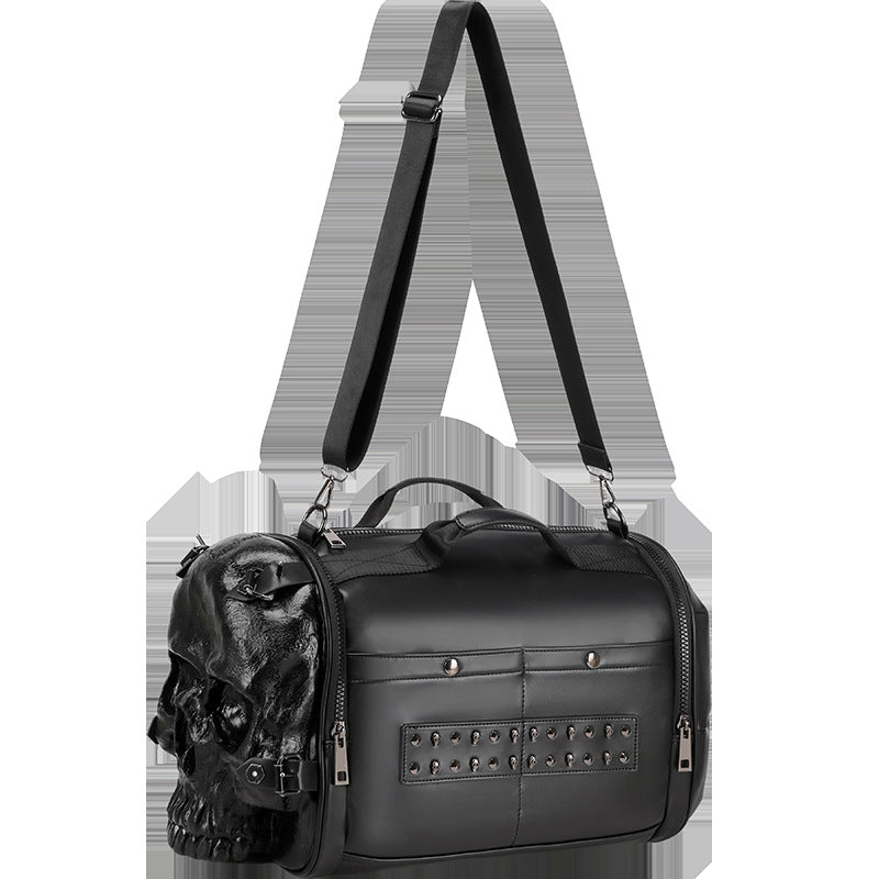 Three-dimensional Trendy Cool Skull Single Room Crossbody Portable Travel Bags